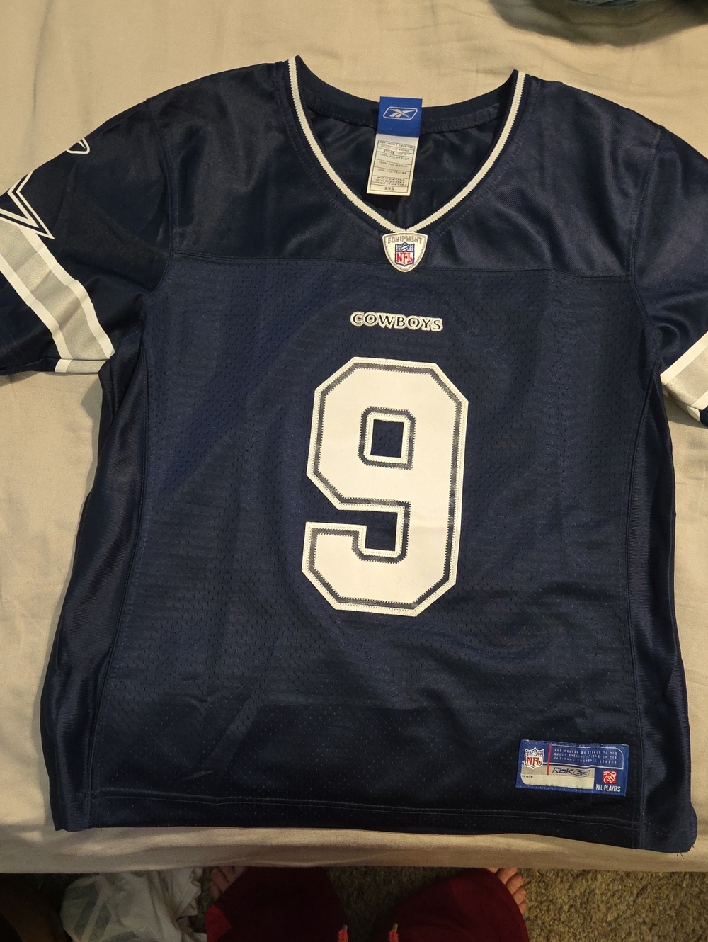 Reebok Women's Dallas Cowboys Navy #9  Romo 2008 Football Jersey